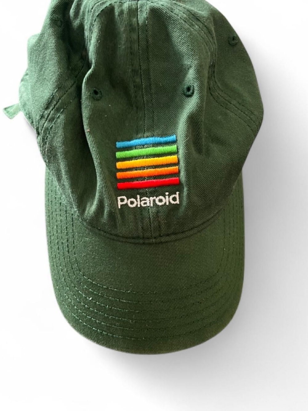 Polaroid Dark Green Cotton Bucket Hat with Label